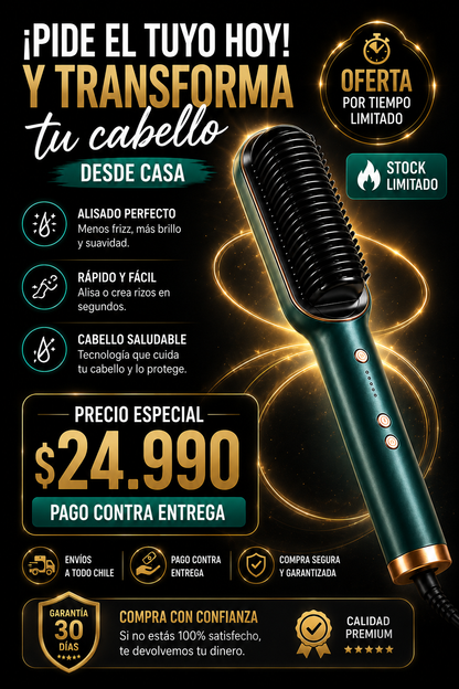 Cepillo Alisador Rizador Multifuncional